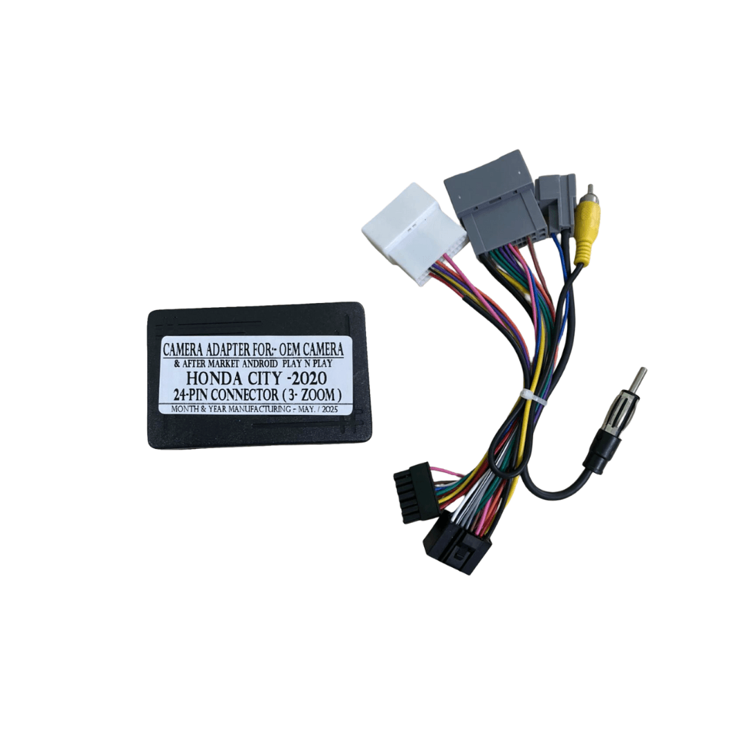 Honda Zoom (3-Angle) 24 Pin Camera Activator Oem Camera Work in Aftermarket Stereo – Plug-and-Play
