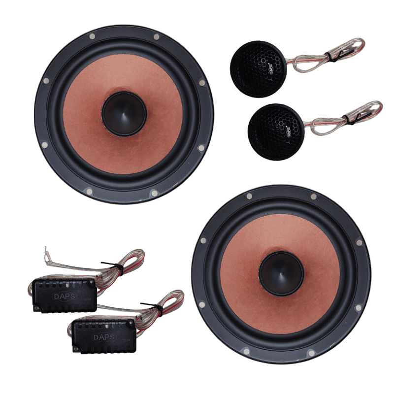 Daps DP-2-60 2-Way Component 6.5″ Inch Car Speakers Clear Sound, Easy Fit, Premium Build